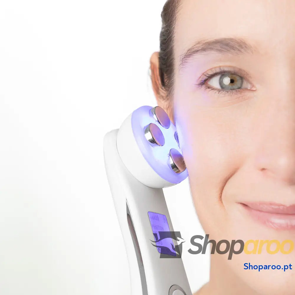 Massajador de Rosto com Radiofrequência Fototerapia e Eletroestimulação Wace InnovaGoods