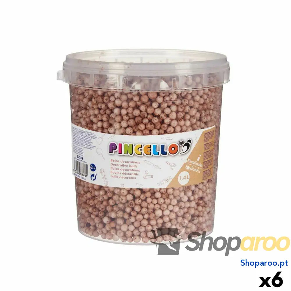 Material para Trabalhos Manuais Pincello POLIESPAN-MR 13,5 x 14 x 14,5 cm Bolas 6 Unidades