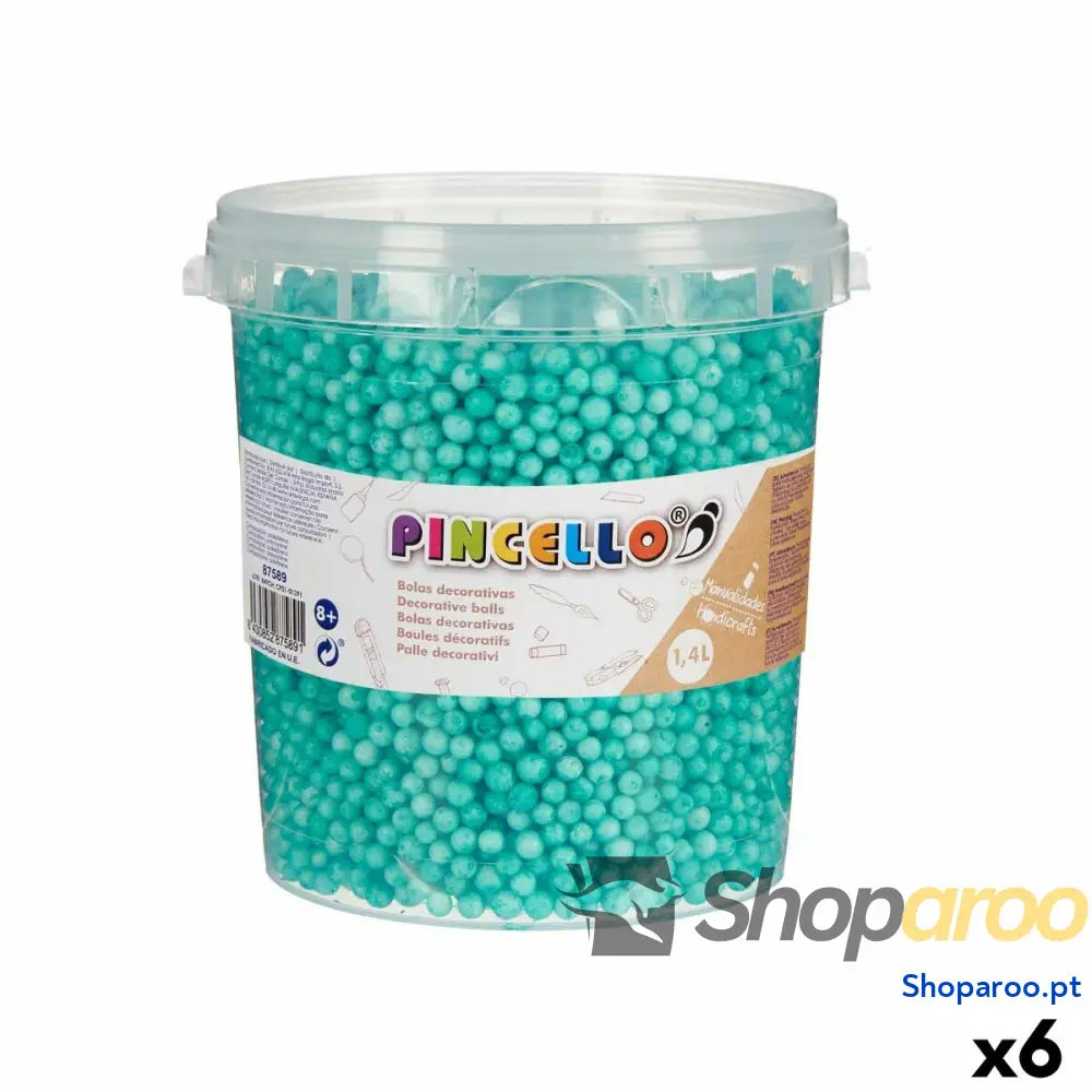 Material para Trabalhos Manuais Pincello POLIESPAN-TUR 13,5 x 14 x 14,5 cm Bolas 6 Unidades
