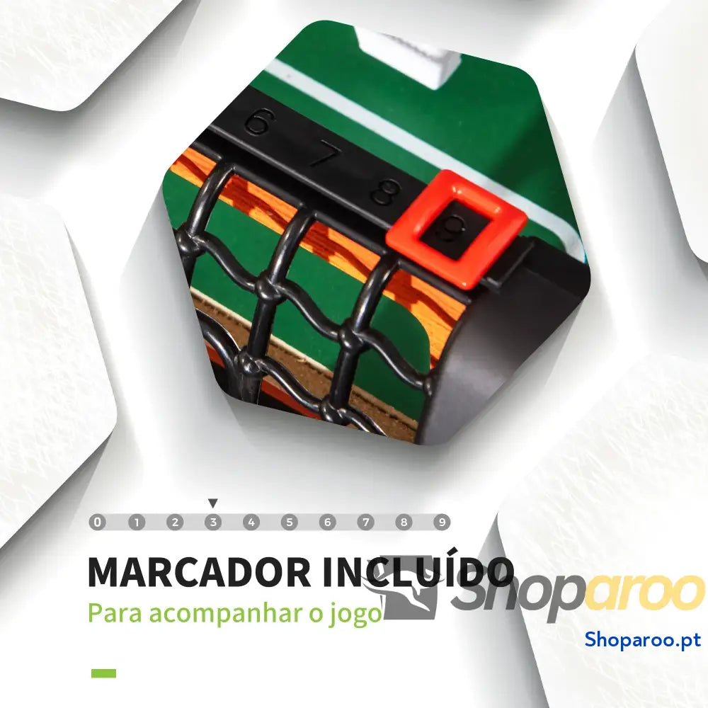 Matraquilho para Crianças acima de 7 Anos com 2 Bolas 8 Hastes Marcadores Pontos 22 Jogadores 118x104x69cm Multicor