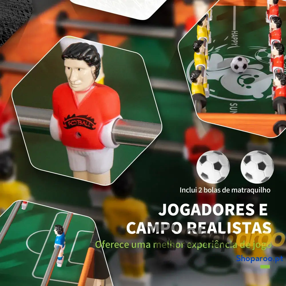 Matraquilho para Crianças acima de 7 Anos com 2 Bolas 8 Hastes Marcadores Pontos 22 Jogadores 118x104x69cm Multicor