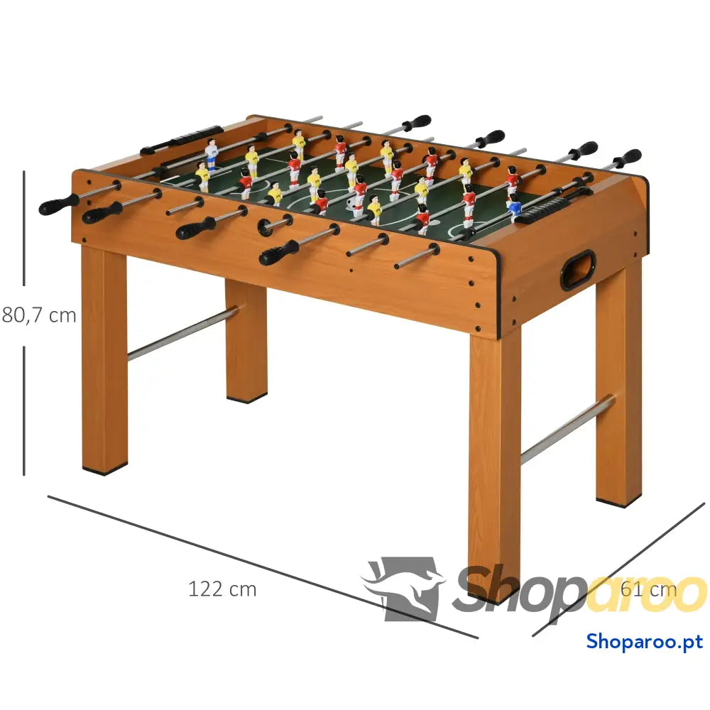 Matraquilho Profissional para Crianças e Adultos Mesa de com 8 Barras 2 Bolas 122x61x80,7 cm Madeira