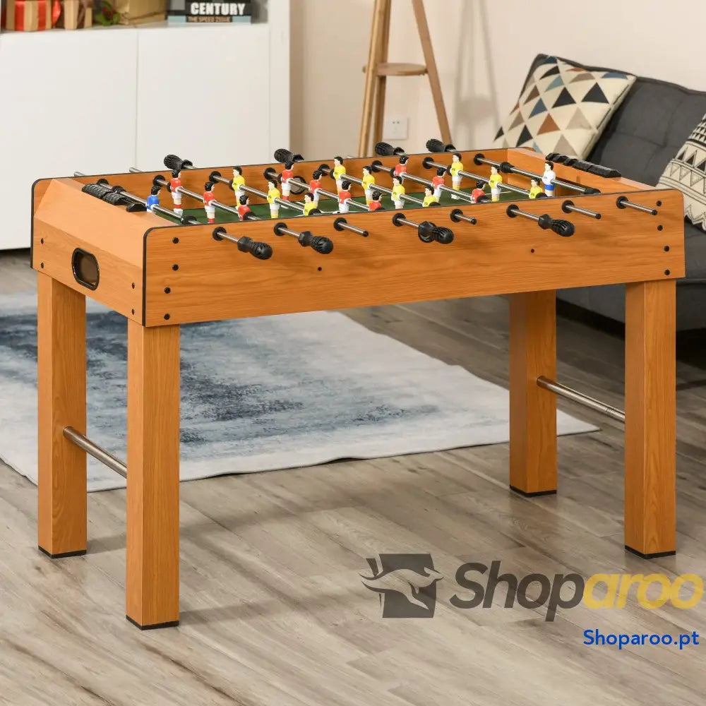 Matraquilho Profissional para Crianças e Adultos Mesa de Matraquilho com 8 Barras e 2 Bolas 122x61x80,7 cm Madeira