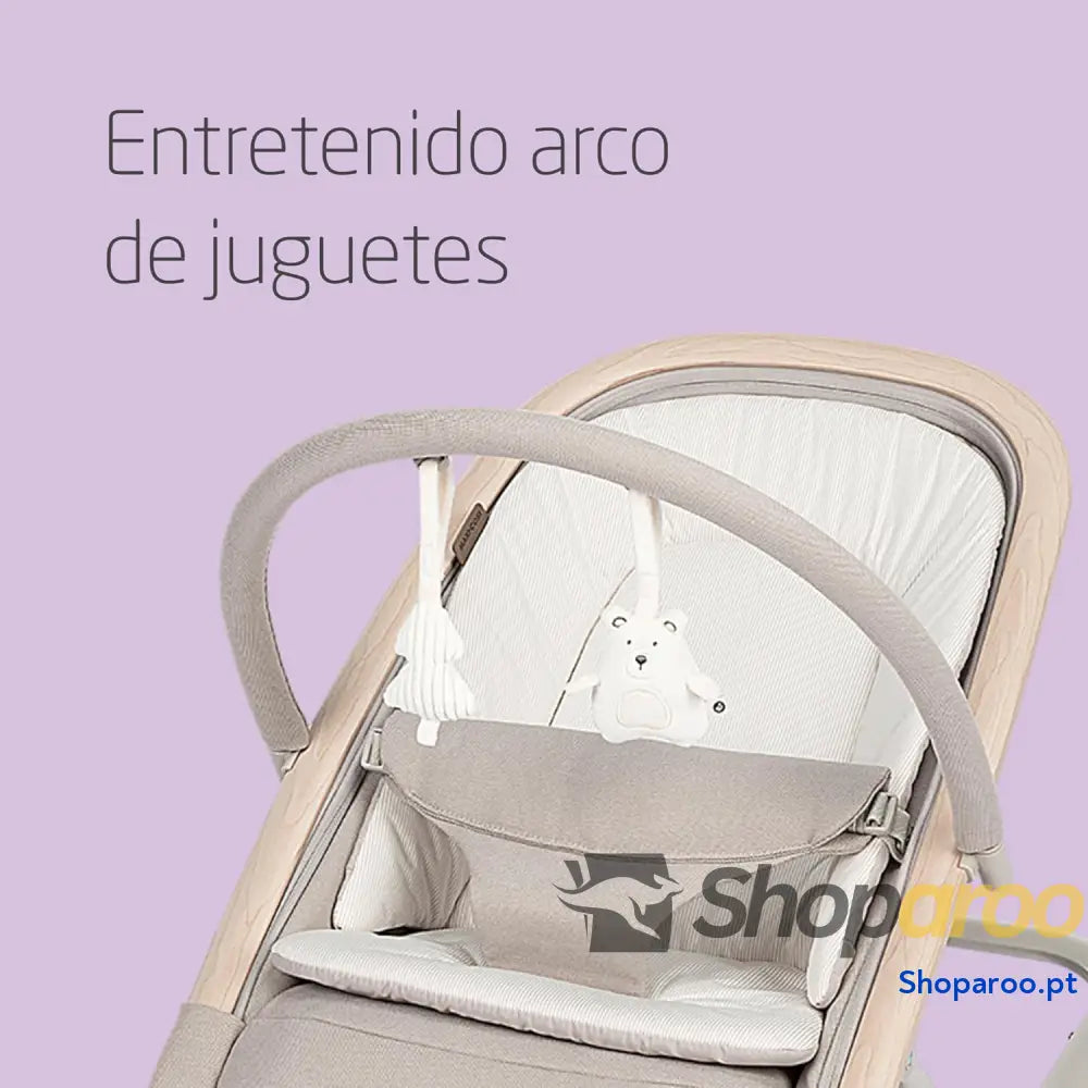 Maxi Cosi Kori Rede de bebé 2 em 1 com arco jogos anos máx.15 kg baloiço 3 posições reclinação uma mão leve e compacta