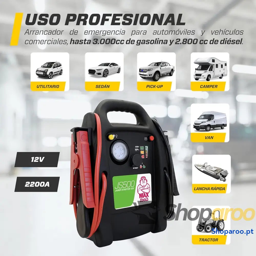 MAXTOOLS Arrancador de carro