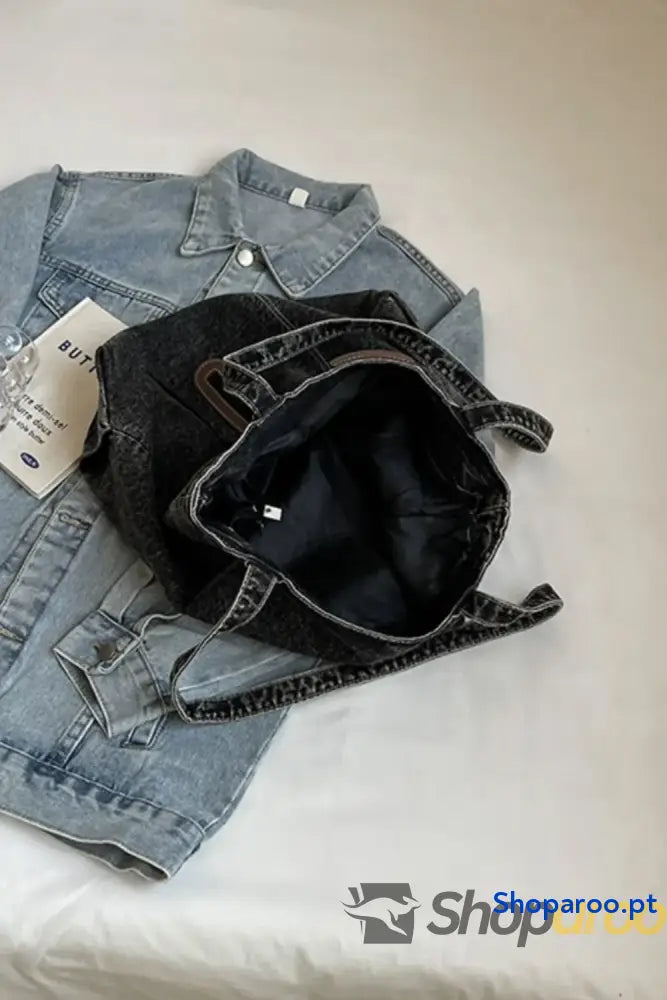 Medium Denim Tote Bag