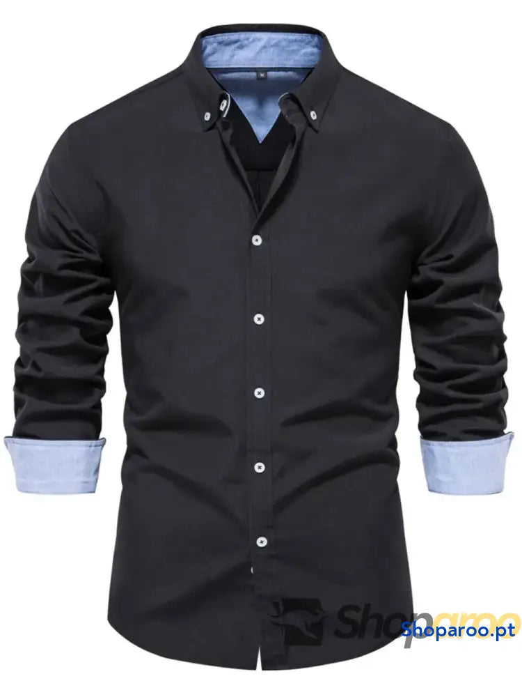 Men’s Button Down Collared Neck Shirt