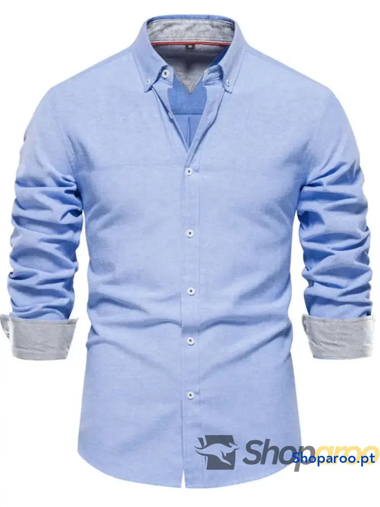 Men’s Button Down Collared Neck Shirt