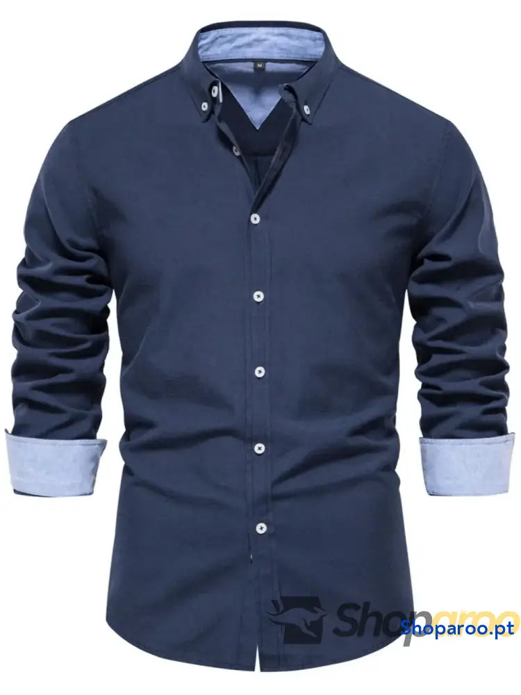 Men’s Button Down Collared Neck Shirt