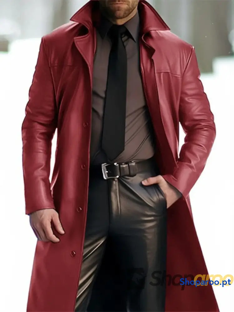 Men’s Full Size Button Up Long Sleeve Jacket Plus