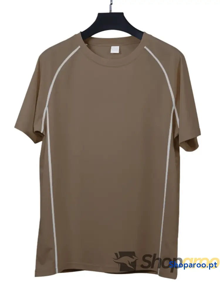 Men’s Full Size Round Neck Short Sleeve T-Shirt and Shorts Set Plus