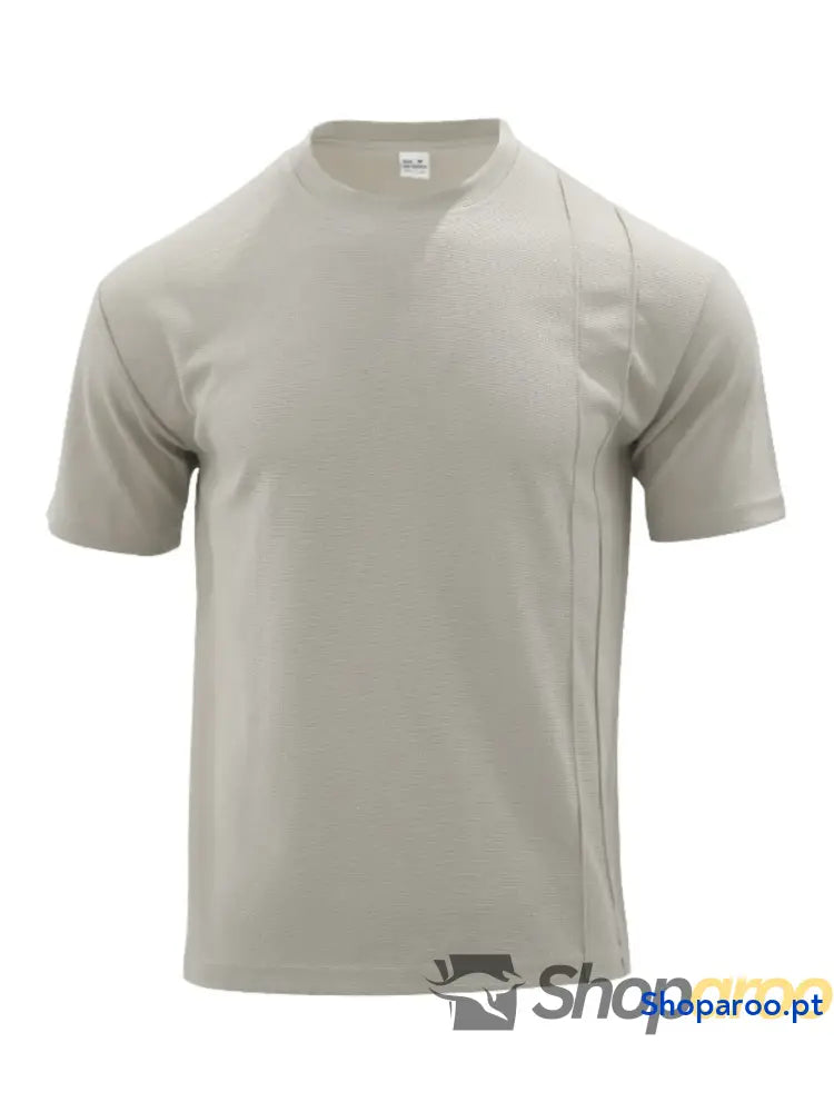 Men’s Full Size Round Neck Tee and Shorts Set Plus