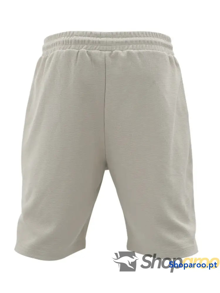 Men’s Full Size Round Neck Tee and Shorts Set Plus