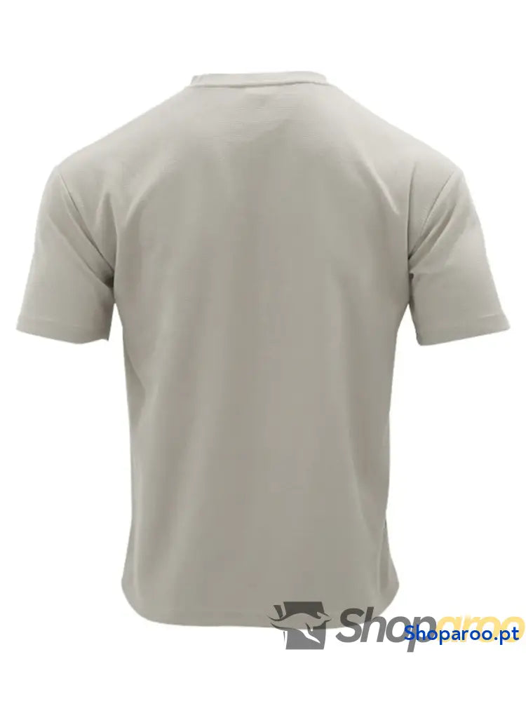 Men’s Full Size Round Neck Tee and Shorts Set Plus