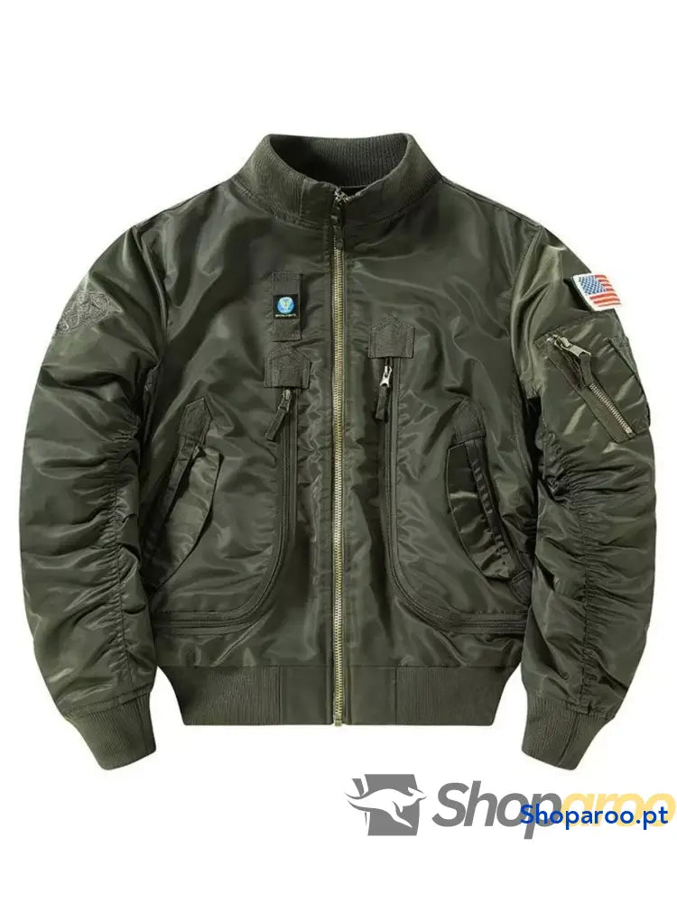 Men’s Plus Size Zip Up Long Sleeve Jacket