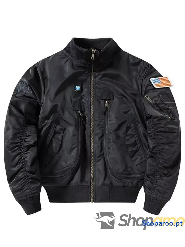 Men’s Plus Size Zip Up Long Sleeve Jacket