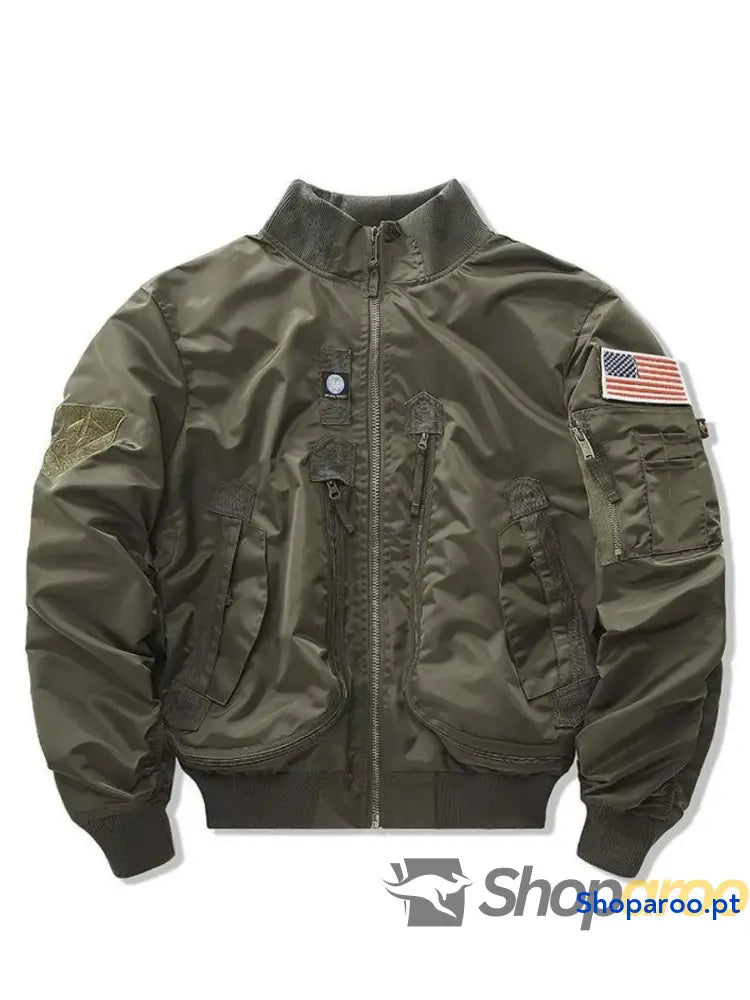 Men’s Plus Size Zip Up Long Sleeve Jacket