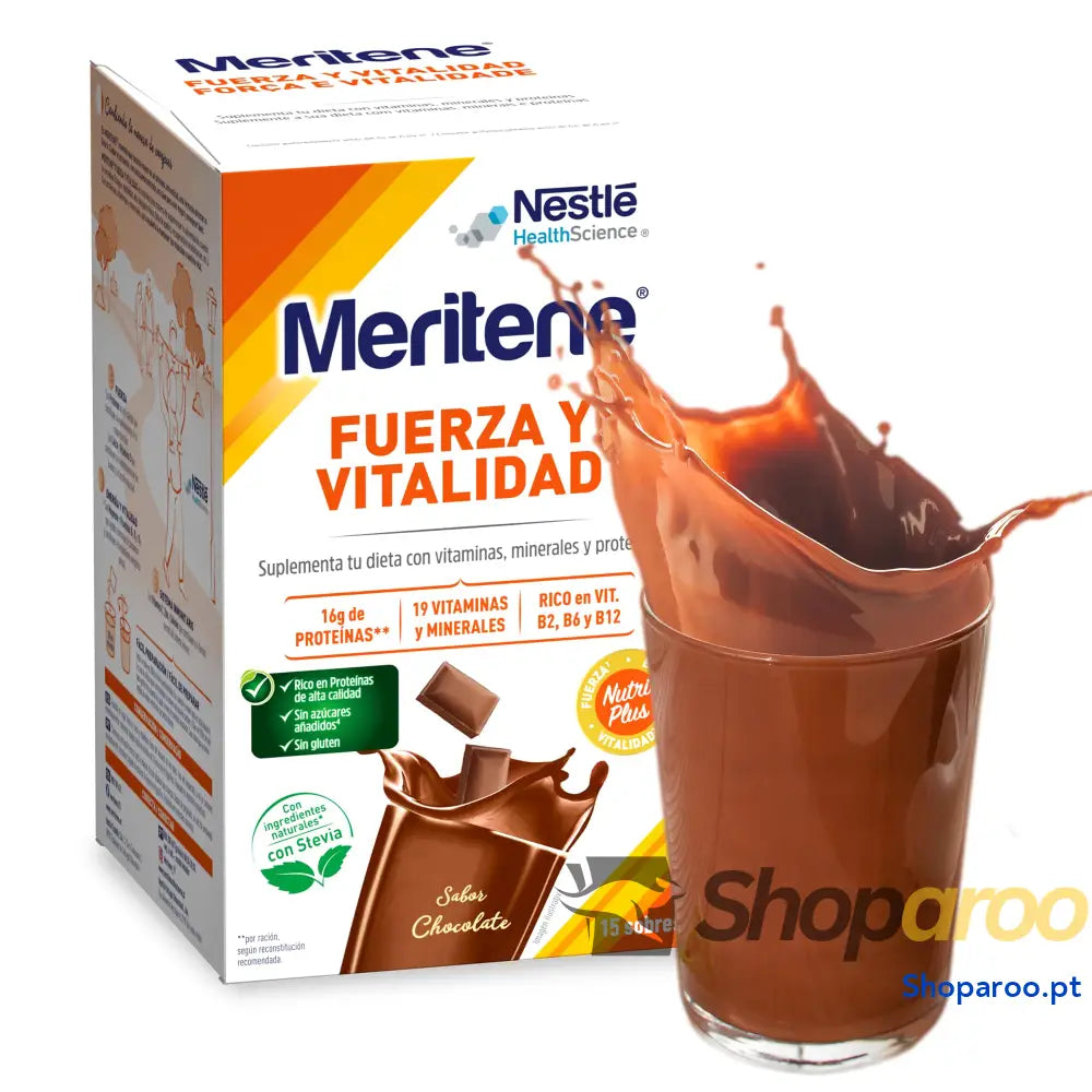 Meritene | Força e Vitalidade | Batidos Sabor Baunilha | para os seus músculos vitalidade si | Solução nutricional