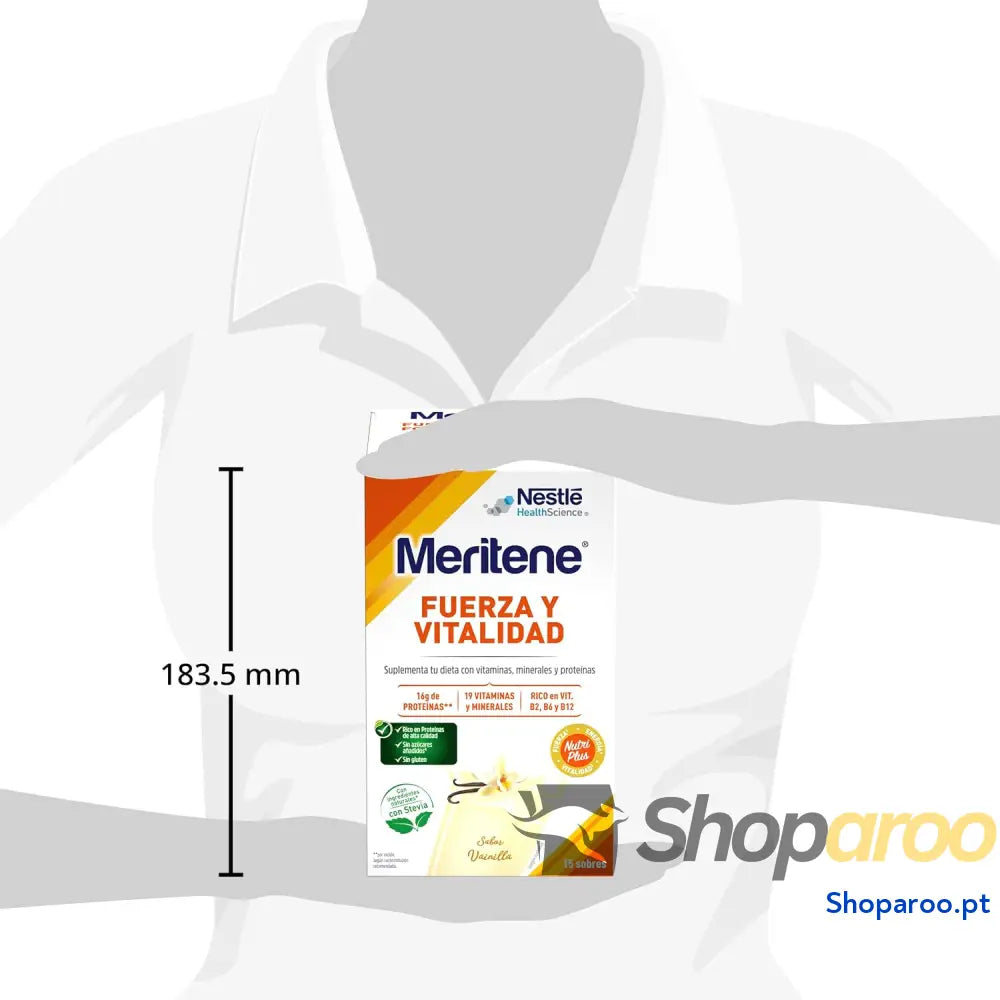 Meritene | Força e Vitalidade | Batidos Sabor Baunilha | para os seus músculos vitalidade si | Solução nutricional