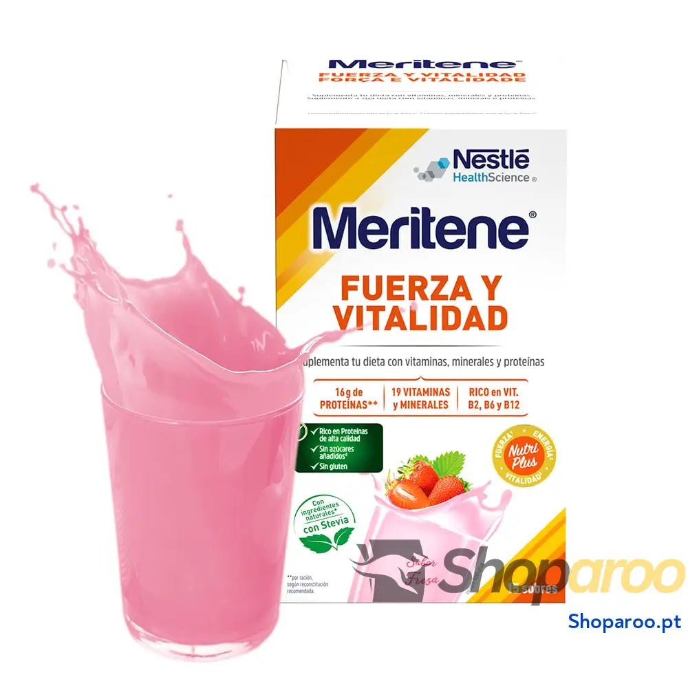 Meritene | Força e Vitalidade | Batidos Sabor Baunilha | para os seus músculos vitalidade si | Solução nutricional