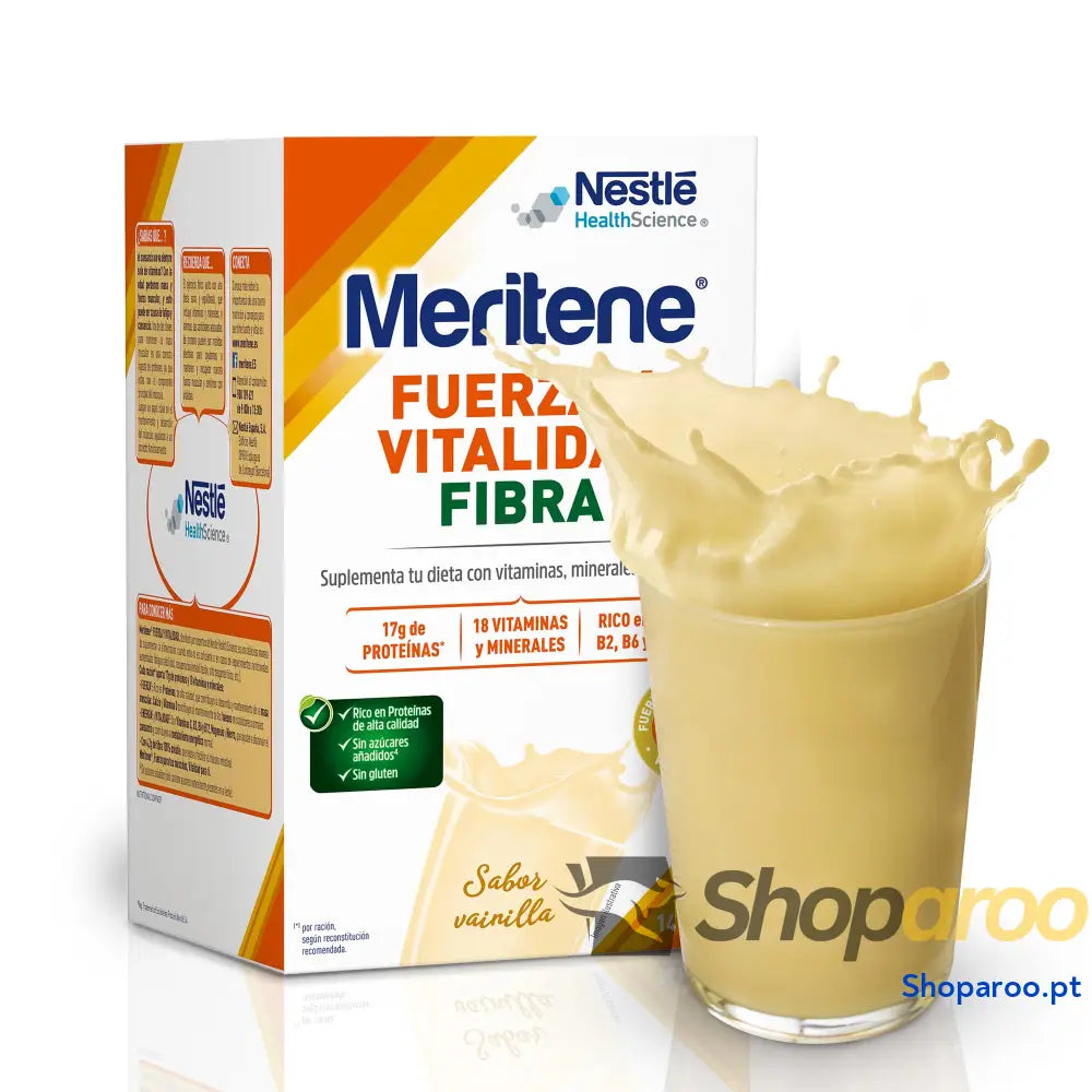 Meritene Força e Vitalidade em Fibra sabor chocolate com vitamina