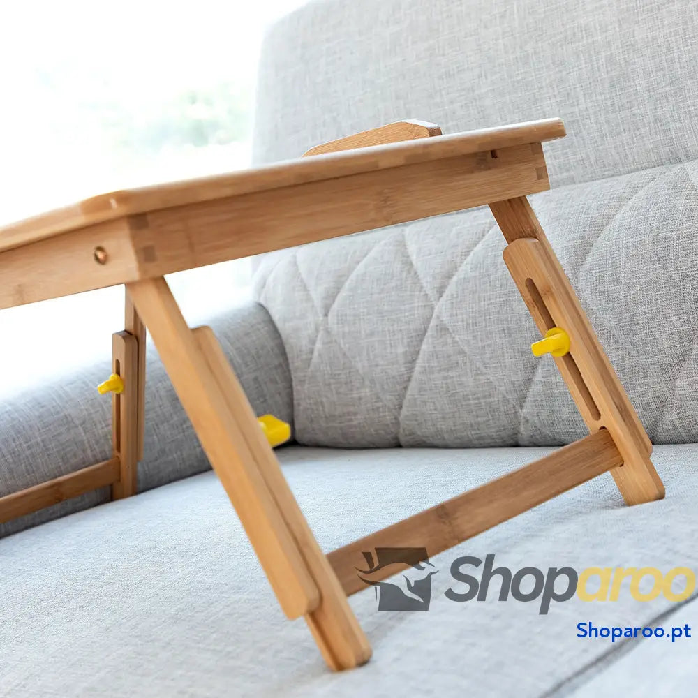 Mesa Auxiliar Dobrável de Bambu Lapwood InnovaGoods