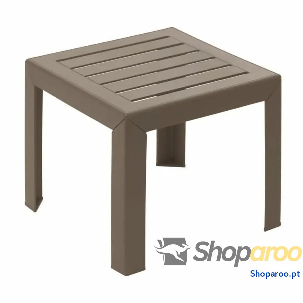 Mesa de apoio Grosfillex Taupe Resina Plástico 40 x 40 x 35 cm