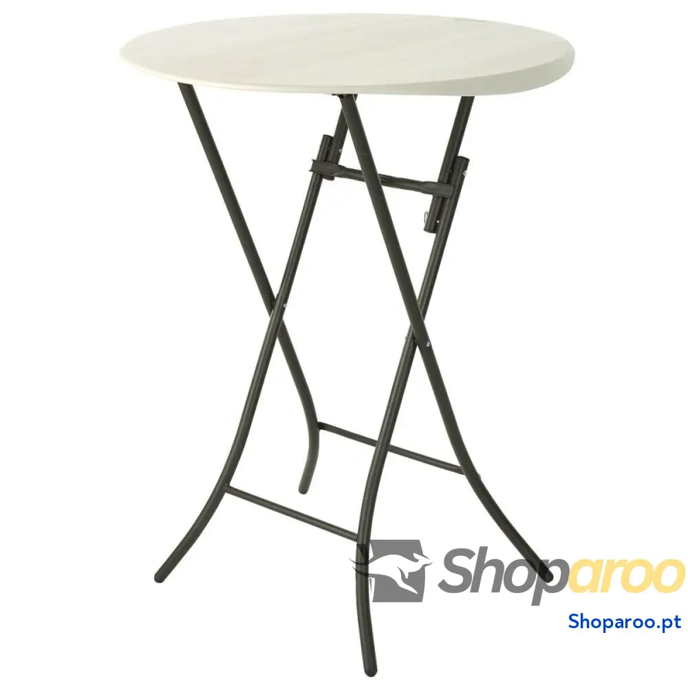 Mesa de apoio Lifetime Creme 84 x 110 x 84 cm Aço Plástico