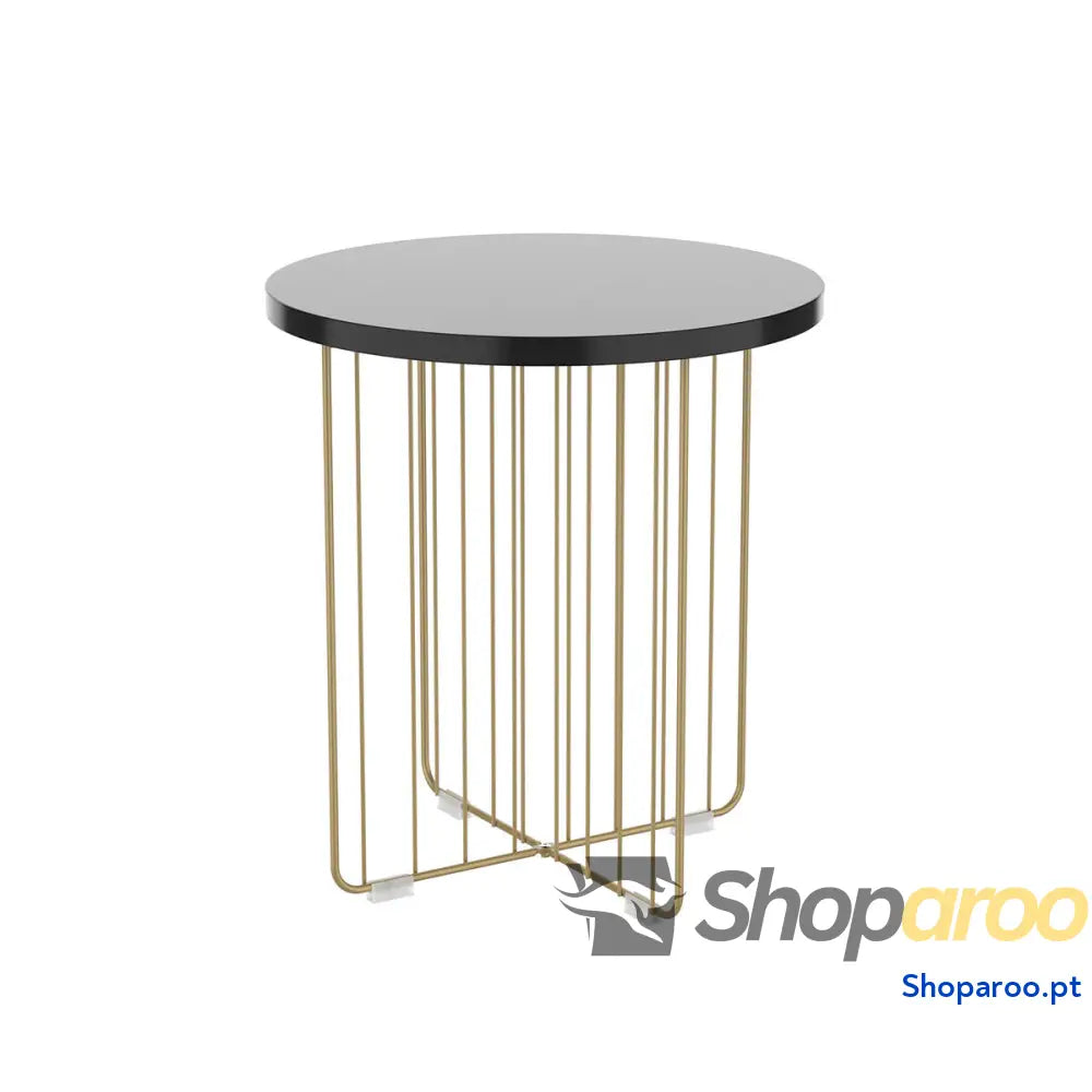 Mesa de apoio Vinthera Moa Dourado Metal 44 x 47,8 cm