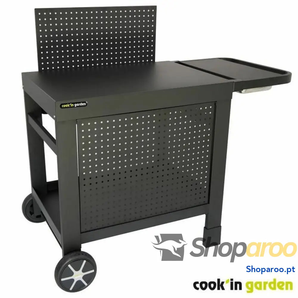 Mesa de barbecue Cook'in Garden Reva 110 Premium Aço Jardim Preto 108 x 55 cm