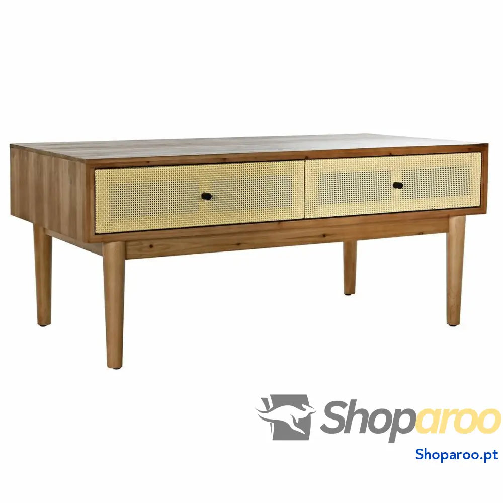 Mesa de Centro DKD Home Decor Abeto Rotim (106 x 55 46 cm)