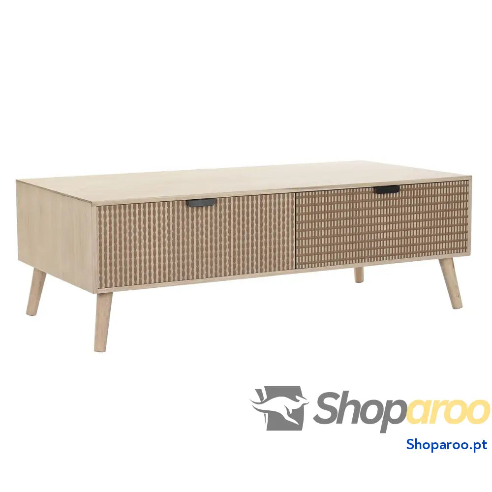 Mesa de Centro DKD Home Decor Castanho Madeira Abeto Plástico Madeira MDF 120 x 60 x 42,5 cm