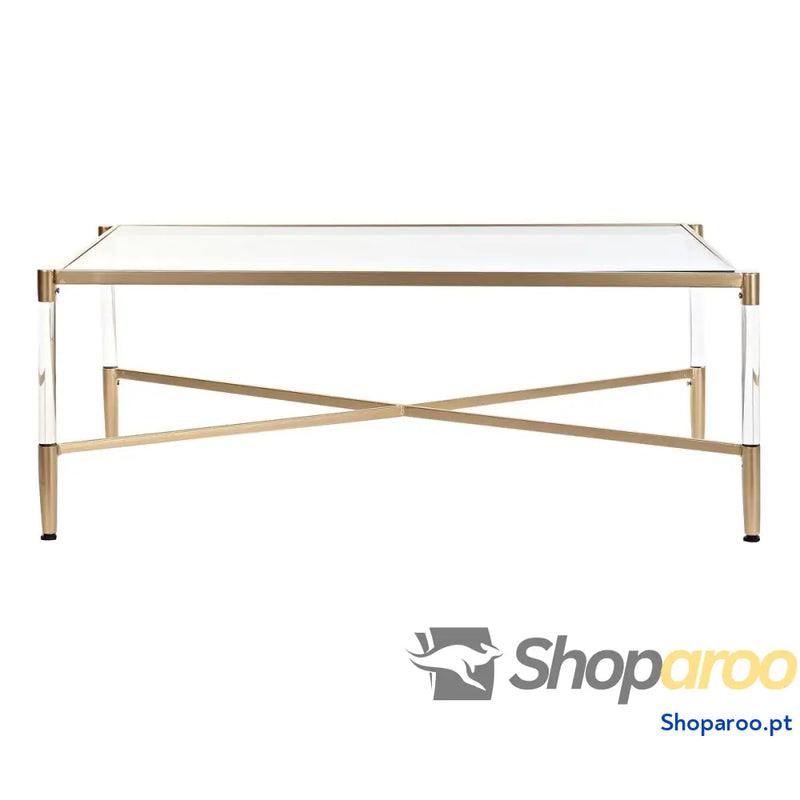 Mesa de Centro DKD Home Decor Metal Acrílico Glamour (120 x 70 x 45 cm)