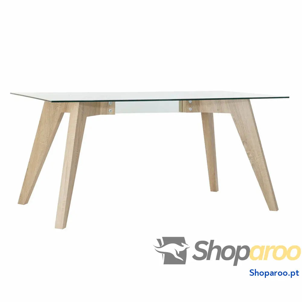 Mesa de Jantar DKD Home Decor Cristal Madeira MDF 160 x 90 x 75 cm