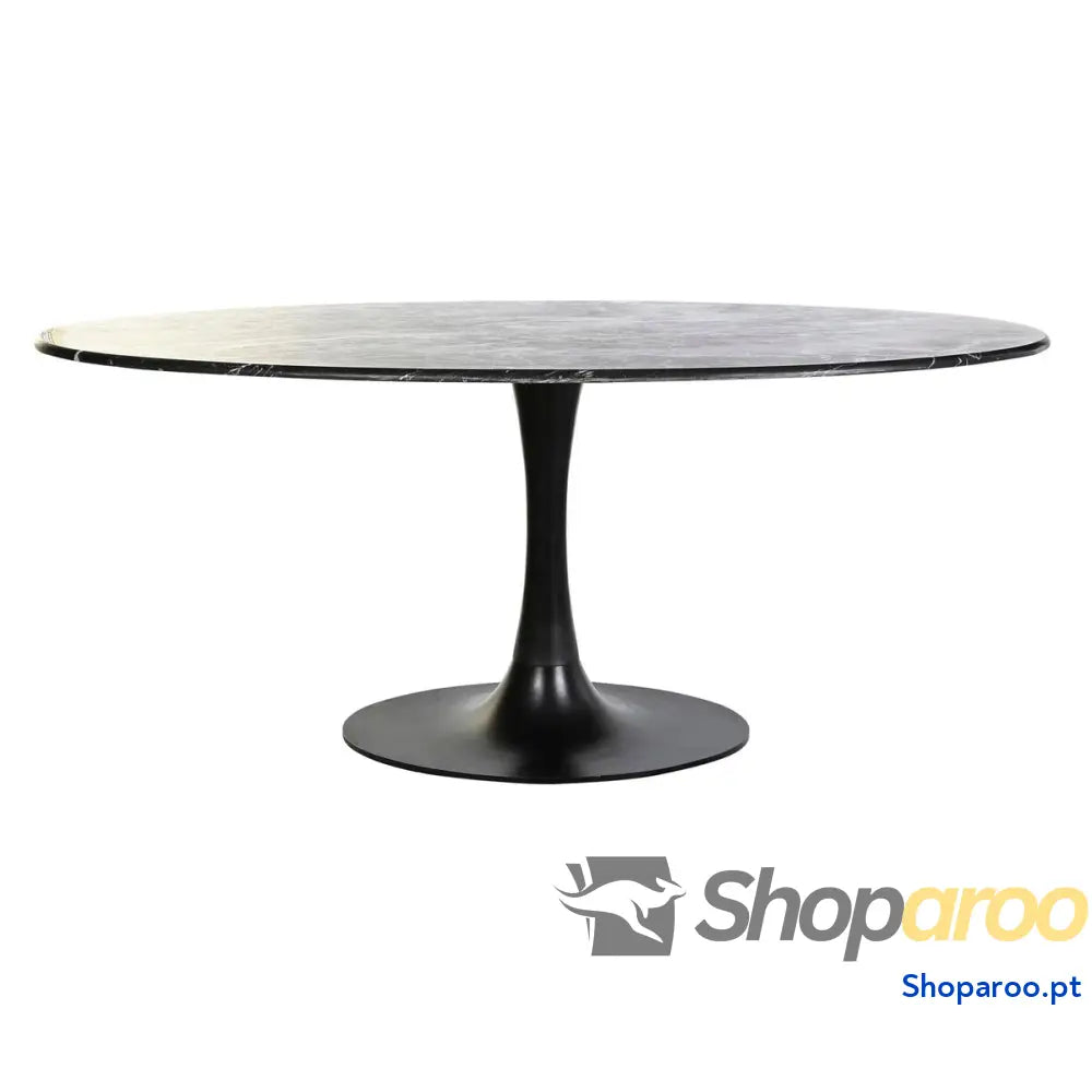 Mesa de Jantar DKD Home Decor Preto Metal Mármore 180 x 100 76 cm