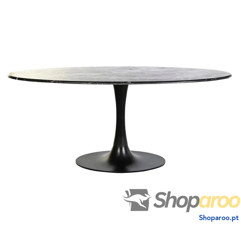 Mesa de Jantar DKD Home Decor Preto Metal Mármore 180 x 100 76 cm