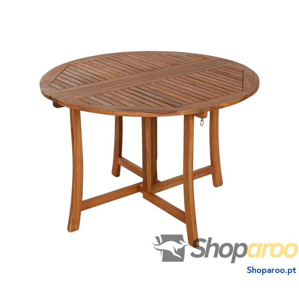 Mesa de Jantar Home ESPRIT Castanho Natural Acácia 110 x 110 x 74 cm