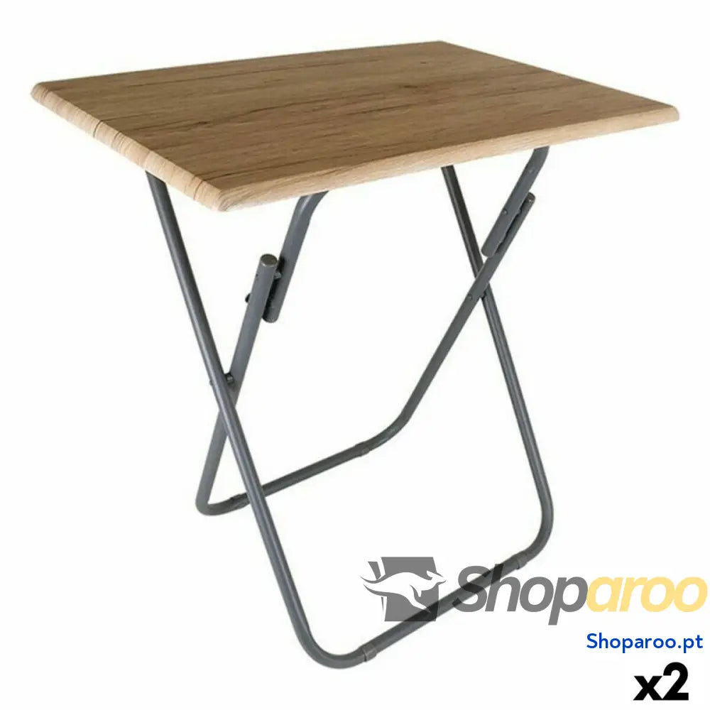 Mesa Dobrável Confortime Madeira 73 x 52 x 75 cm (2 Unidades)