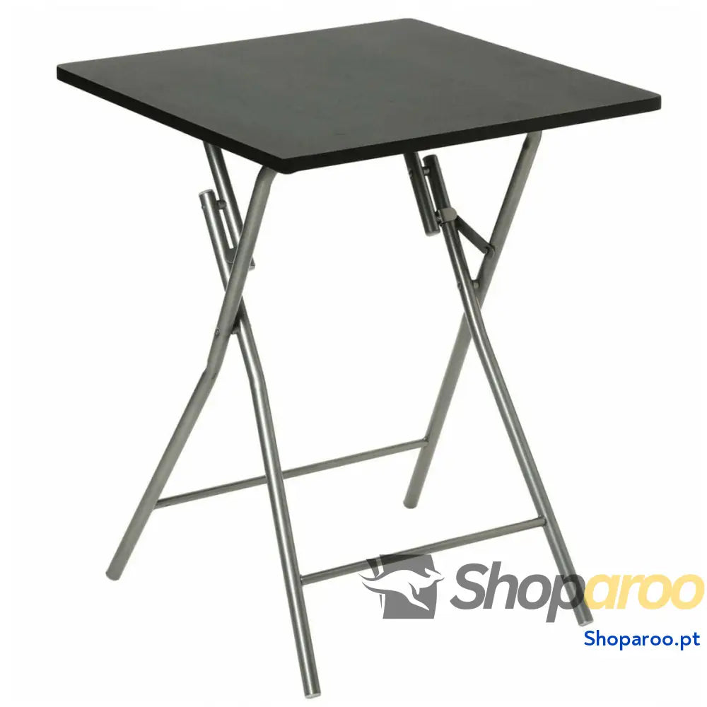 Mesa Dobrável Hespéride Preto Vermelho Preto/Cinzento Metal Aço 60 x 60 x 75 cm