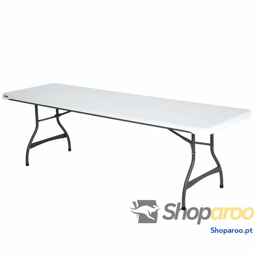 Mesa Dobrável Lifetime Branco 244 x 74 x 76 cm