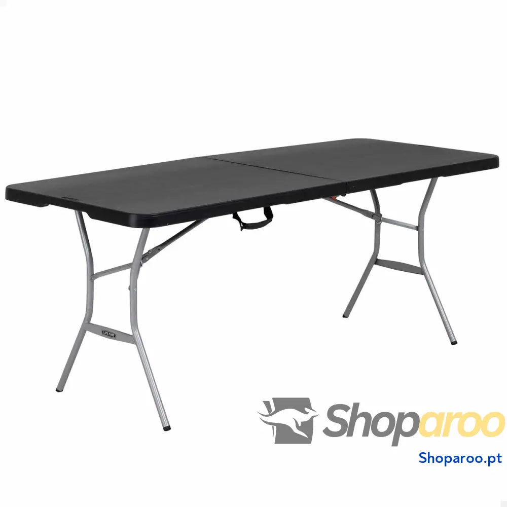Mesa Dobrável Lifetime Preto 183 x 73 x 76 cm