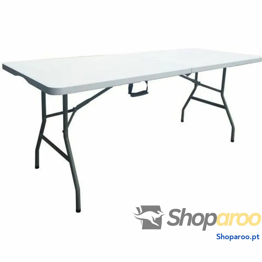 Mesa Dobrável Metal Plástico 180 x 75 x 74 cm