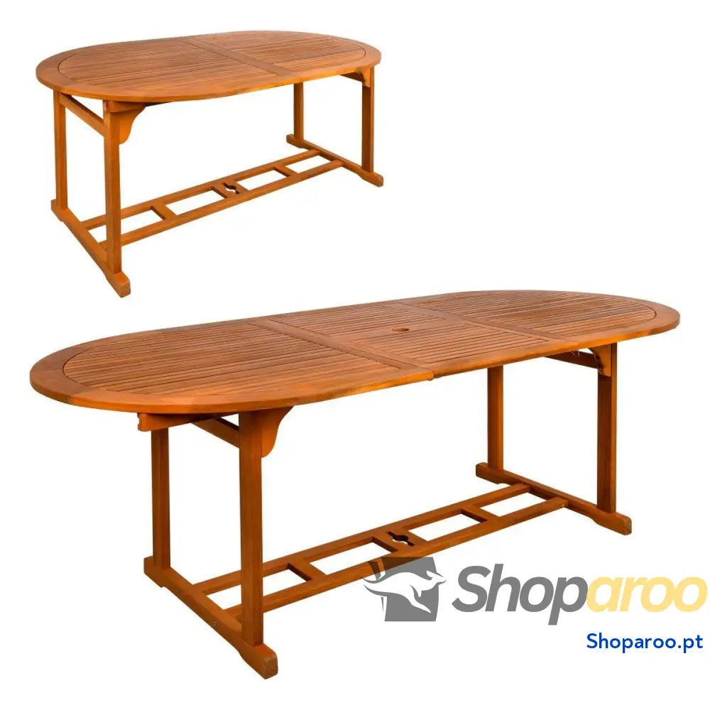 Mesa Extensível Aktive 200 x 74 x 90 cm Acácia