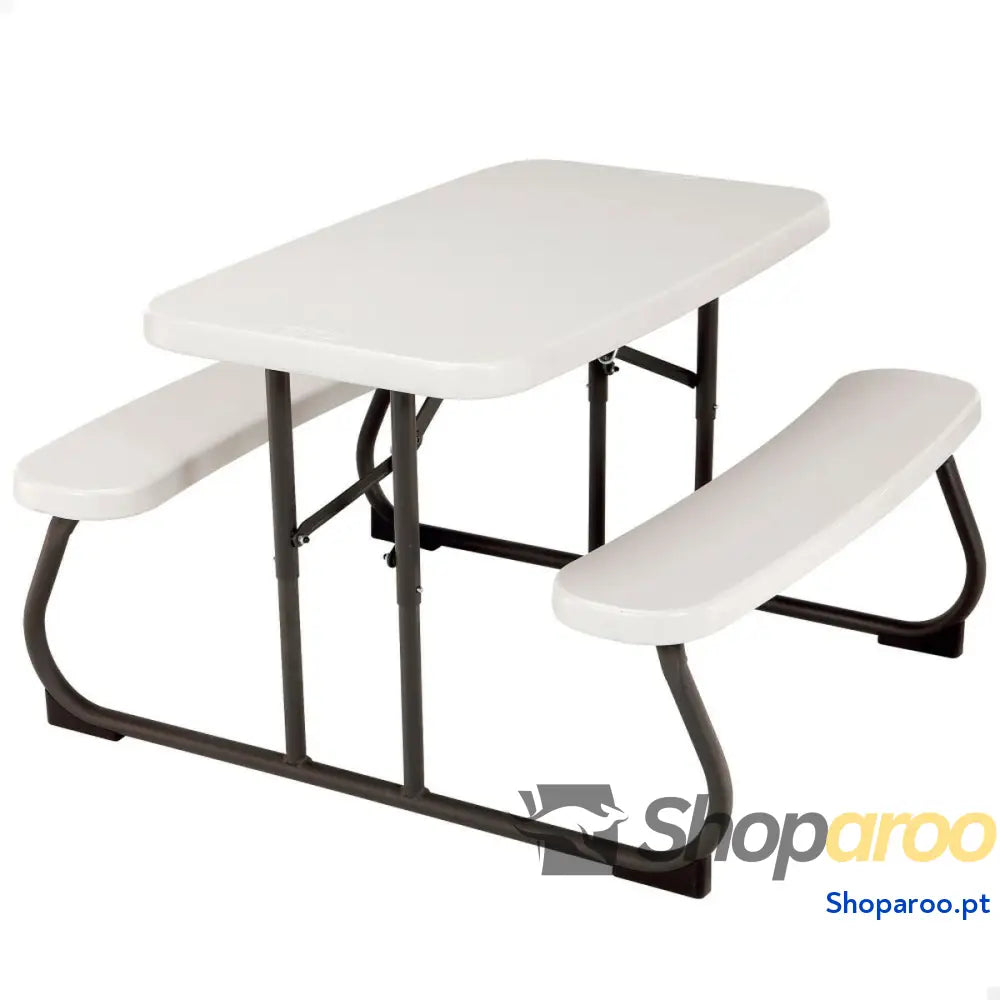 Mesa Infantil Lifetime Creme Dobrável Picnic 82,5 x 53,5 x 90 cm Aço Plástico