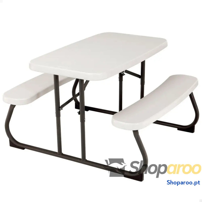 Mesa Infantil Lifetime Creme Dobrável Picnic 82,5 x 53,5 x 90 cm Aço Plástico