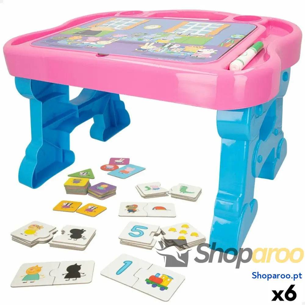 Mesa Multijogos Peppa Pig (6 Unidades)