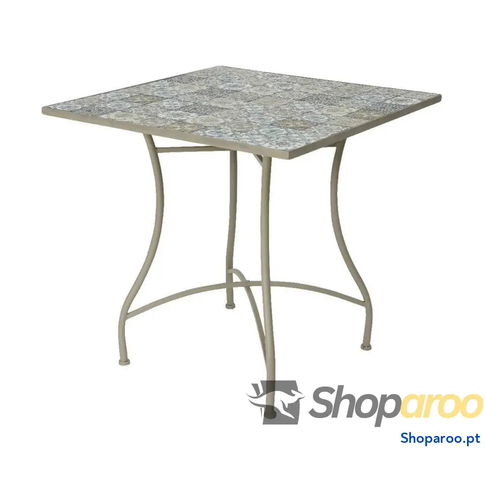 Mesa para comer EDM Bistro Castanho 78 x 78 x 77 cm