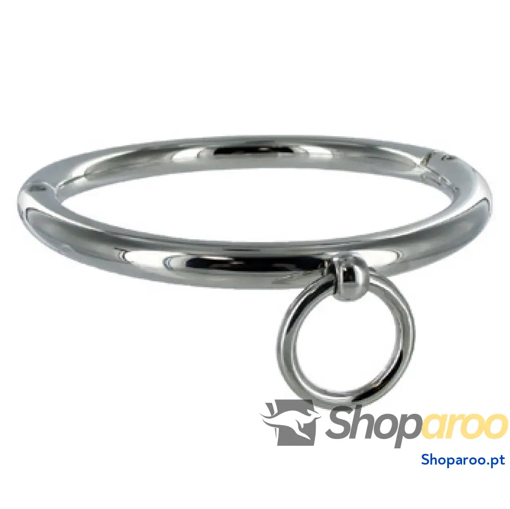 METAL HARD - COLAR BDSM COM ANEL 18CM