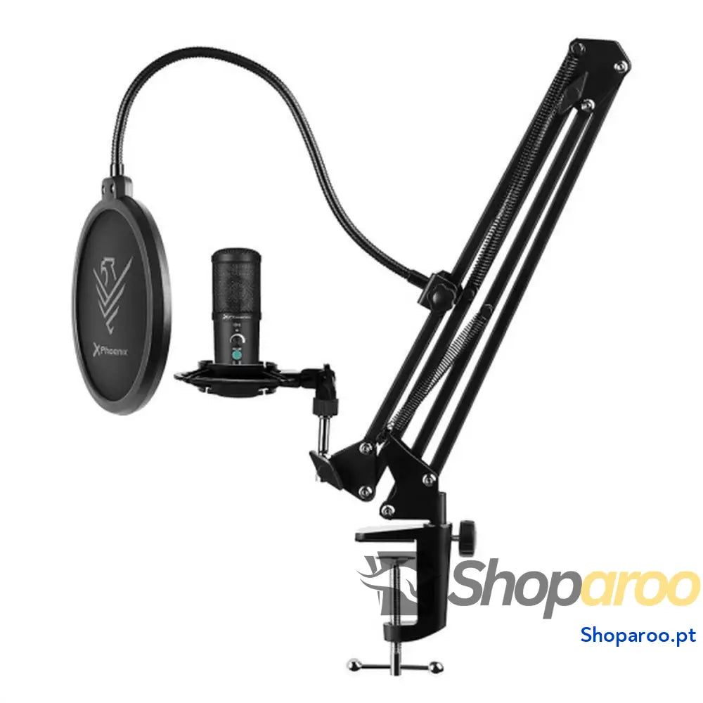 Microfone de condensador Phoenix STREAMCAST PRO U