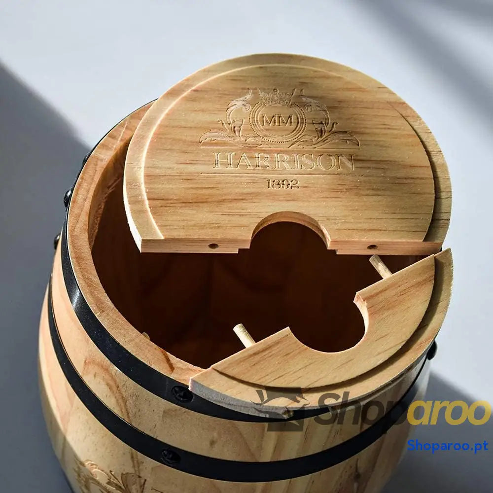 Dispensador de Barris Madeira Barril Tradicional De Vino Y Whisky Regalo Original Envelhecimento Vinho E Ø 20 Cm 3L